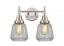 Innovations Lighting 447-2W-SN-G142 - Chatham - 2 Light - 15 inch - Satin Nickel - Bath Vanity Light