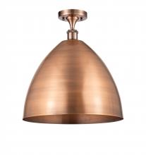 Innovations Lighting 516-1C-AC-MBD-16-AC - Bristol - 1 Light - 16 inch - Antique Copper - Semi-Flush Mount