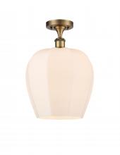 Innovations Lighting 516-1C-BB-G461-12 - Norfolk - 1 Light - 12 inch - Brushed Brass - Semi-Flush Mount