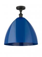 Innovations Lighting 516-1C-OB-MBD-16-BL - Plymouth - 1 Light - 16 inch - Oil Rubbed Bronze - Semi-Flush Mount