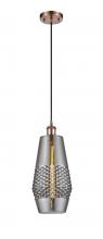 Innovations Lighting 516-1P-AC-G683-7 - Windham - 1 Light - 7 inch - Antique Copper - Cord hung - Mini Pendant