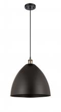 Innovations Lighting 516-1P-BAB-MBD-16-BK - Bristol - 1 Light - 16 inch - Black Antique Brass - Cord hung - Mini Pendant