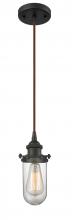 Innovations Lighting 516-1P-OB-CE231-CL - Kingsbury - 1 Light - 4 inch - Oil Rubbed Bronze - Cord hung - Mini Pendant