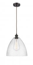 Innovations Lighting 516-1P-OB-GBD-124 - Bristol - 1 Light - 12 inch - Oil Rubbed Bronze - Cord hung - Mini Pendant