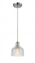 Innovations Lighting 516-1P-PC-G412 - Dayton - 1 Light - 6 inch - Polished Chrome - Cord hung - Mini Pendant