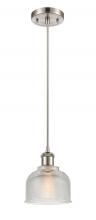 Innovations Lighting 516-1P-SN-G412 - Dayton - 1 Light - 6 inch - Brushed Satin Nickel - Cord hung - Mini Pendant