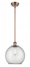 Innovations Lighting 516-1S-AC-G122-10CBK - Farmhouse Chicken Wire - 1 Light - 10 inch - Antique Copper - Mini Pendant