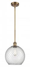 Innovations Lighting 516-1S-BB-G122-10CSN-LED - Farmhouse Chicken Wire - 1 Light - 10 inch - Brushed Brass - Mini Pendant