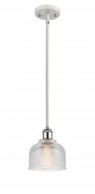 Innovations Lighting 516-1S-WPC-G412 - Dayton - 1 Light - 6 inch - White Polished Chrome - Mini Pendant