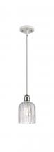 Innovations Lighting 516-1S-WPC-G559-5CL - Bridal Veil - 1 Light - 5 inch - White Polished Chrome - Mini Pendant