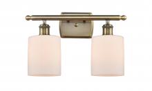 Innovations Lighting 516-2W-AB-G111 - Cobbleskill - 2 Light - 15 inch - Antique Brass - Bath Vanity Light