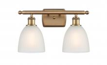 Innovations Lighting 516-2W-BB-G381 - Castile - 2 Light - 16 inch - Brushed Brass - Bath Vanity Light