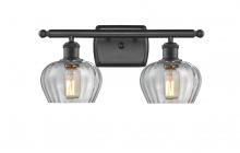 Innovations Lighting 516-2W-BK-G92 - Fenton - 2 Light - 17 inch - Matte Black - Bath Vanity Light