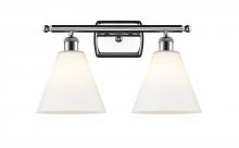 Innovations Lighting 516-2W-PC-GBC-81 - Berkshire - 2 Light - 18 inch - Polished Chrome - Bath Vanity Light