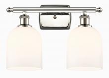 Innovations Lighting 516-2W-PN-G558-6GWH - Bella - 2 Light - 16 inch - Polished Nickel - Bath Vanity Light