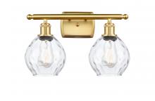 Innovations Lighting 516-2W-SG-G362 - Waverly - 2 Light - 16 inch - Satin Gold - Bath Vanity Light