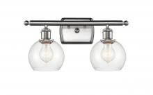 Innovations Lighting 516-2W-SN-G122-6 - Athens - 2 Light - 16 inch - Brushed Satin Nickel - Bath Vanity Light