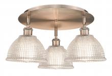 Innovations Lighting 516-3C-AC-G422 - Arietta - 3 Light - 20 inch - Antique Copper - Flush Mount