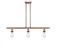 Innovations Lighting 516-3I-AC - Bare Bulb - 3 Light - 36 inch - Antique Copper - Stem hung - Island Light