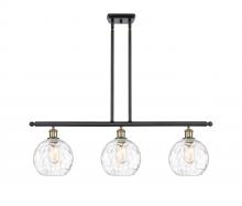 Innovations Lighting 516-3I-BAB-G1215-8 - Athens Water Glass - 3 Light - 36 inch - Black Antique Brass - Stem hung - Island Light