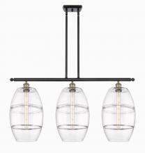 Innovations Lighting 516-3I-BAB-G557-10CL - Vaz - 3 Light - 37 inch - Black Antique Brass - Stem hung - Island Light