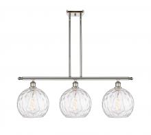 Innovations Lighting 516-3I-PN-G1215-10 - Athens Water Glass - 3 Light - 37 inch - Polished Nickel - Cord hung - Island Light