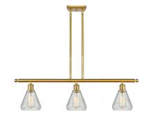 Innovations Lighting 516-3I-SG-G275 - Conesus - 3 Light - 36 inch - Satin Gold - Cord hung - Island Light