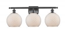 Innovations Lighting 516-3W-OB-G121-8CSN - Farmhouse Chicken Wire - 3 Light - 28 inch - Oil Rubbed Bronze - Bath Vanity Light