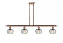 Innovations Lighting 516-4I-AC-G92 - Fenton - 4 Light - 48 inch - Antique Copper - Stem hung - Island Light