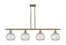 Innovations Lighting 516-4I-BB-G122C-8CL - Athens - 4 Light - 48 inch - Brushed Brass - Stem hung - Island Light