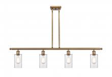 Innovations Lighting 516-4I-BB-G802 - Clymer - 4 Light - 48 inch - Brushed Brass - Stem hung - Island Light