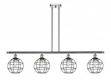 Innovations Lighting 516-4I-PC-CE-8-BK - Lake Placid - 4 Light - 48 inch - Polished Chrome - Stem Hung - Island Light