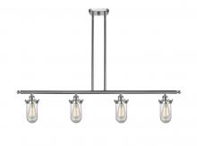 Innovations Lighting 516-4I-SN-CE231-CL - Kingsbury - 4 Light - 48 inch - Brushed Satin Nickel - Stem hung - Island Light