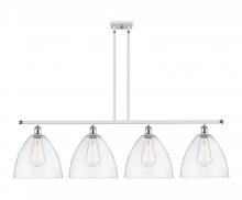 Innovations Lighting 516-4I-WPC-GBD-122 - Bristol - 4 Light - 50 inch - White Polished Chrome - Cord hung - Island Light