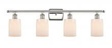 Innovations Lighting 516-4W-PN-G341 - Hadley - 4 Light - 35 inch - Polished Nickel - Bath Vanity Light