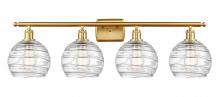 Innovations Lighting 516-4W-SG-G1213-8 - Athens Deco Swirl - 4 Light - 38 inch - Satin Gold - Bath Vanity Light