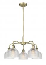 Innovations Lighting 516-5CR-AB-G412 - Dayton - 5 Light - 24 inch - Antique Brass - Chandelier