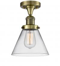 Innovations Lighting 517-1CH-AB-G42 - Cone - 1 Light - 8 inch - Antique Brass - Semi-Flush Mount