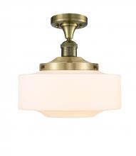 Innovations Lighting 517-1CH-AB-G691-12 - Bridgeton - 1 Light - 12 inch - Antique Brass - Semi-Flush Mount