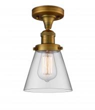 Innovations Lighting 517-1CH-BB-G62 - Cone - 1 Light - 7 inch - Brushed Brass - Semi-Flush Mount