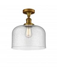 Innovations Lighting 517-1CH-BB-G74-L - Bell - 1 Light - 12 inch - Brushed Brass - Semi-Flush Mount