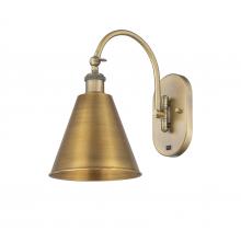 Innovations Lighting 518-1W-BB-MBC-8-BB - Berkshire - 1 Light - 8 inch - Brushed Brass - Sconce