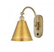 Innovations Lighting 518-1W-SG-MBC-8-SG - Berkshire - 1 Light - 8 inch - Satin Gold - Sconce