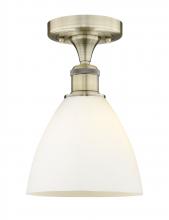 Innovations Lighting 616-1F-AB-GBD-751 - Bristol - 1 Light - 8 inch - Antique Brass - Semi-Flush Mount