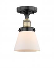 Innovations Lighting 616-1F-BAB-G61 - Cone - 1 Light - 6 inch - Black Antique Brass - Semi-Flush Mount