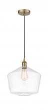 Innovations Lighting 616-1P-AB-G652-12 - Cindyrella - 1 Light - 12 inch - Antique Brass - Cord hung - Mini Pendant