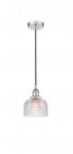 Innovations Lighting 616-1P-PN-G412 - Dayton - 1 Light - 6 inch - Polished Nickel - Cord hung - Mini Pendant