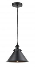 Innovations Lighting 616-1PH-BK-M10-BK-LED - Briarcliff - 1 Light - 10 inch - Matte Black - Cord hung - Mini Pendant