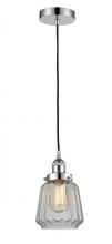 Innovations Lighting 616-1PH-PC-G142 - Chatham - 1 Light - 7 inch - Polished Chrome - Cord hung - Mini Pendant