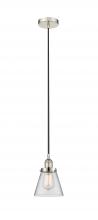 Innovations Lighting 616-1PH-PN-G62 - Cone - 1 Light - 6 inch - Polished Nickel - Cord hung - Mini Pendant